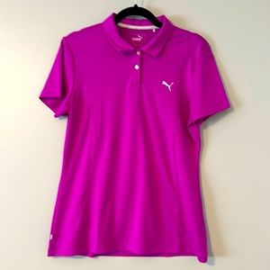 Puma Women’s Golf Polo Fuschia Size Large
